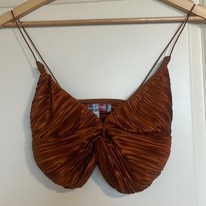 Urban Outiftter Copper Crop Top